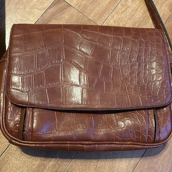 CORNELL💫 Tan Brown Animal Texture Crossbody Purse - Picture 3 of 11